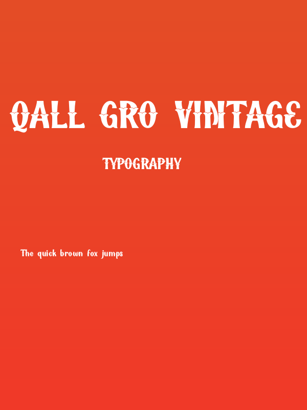 Qallégro Vintage Demo Poster