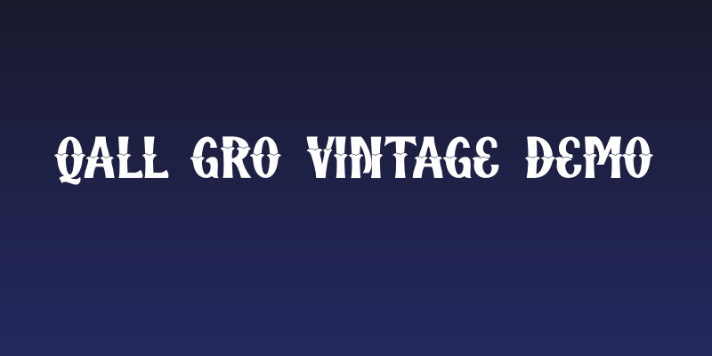 Qallégro Vintage Demo Social Header