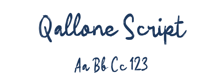 Qallone Script Font Preview