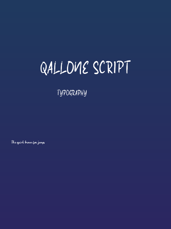 Qallone Script Poster