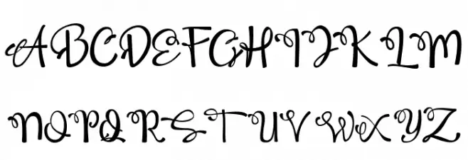 QamariScript Font Litere mari