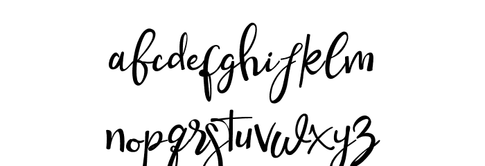 QamariScript Font LOWERCASE