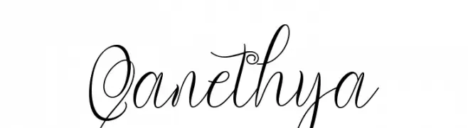 Qanethya  Frei Schriftart Herunterladen