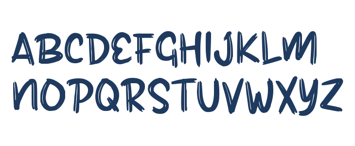 Qansa Brush Uppercase