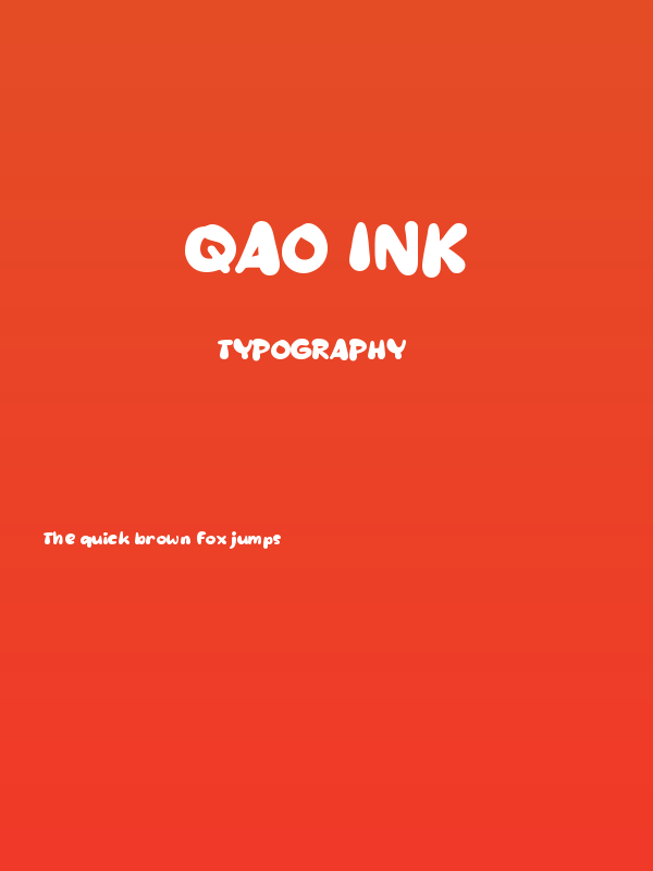 Qao Ink Poster