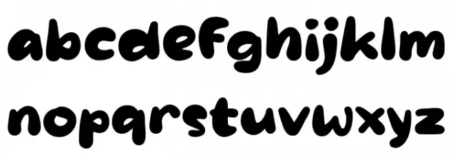 Qao Ink फ़ॉन्ट लोअरकेस