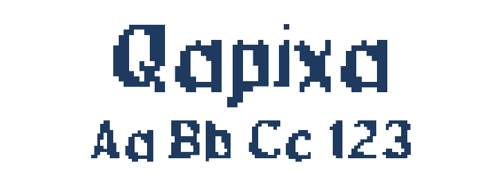 Qapixa Font Preview
