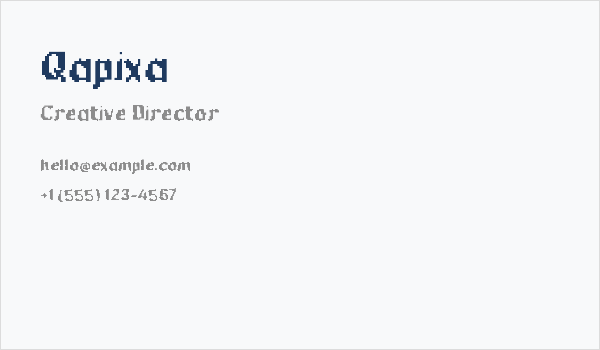Qapixa Business Card