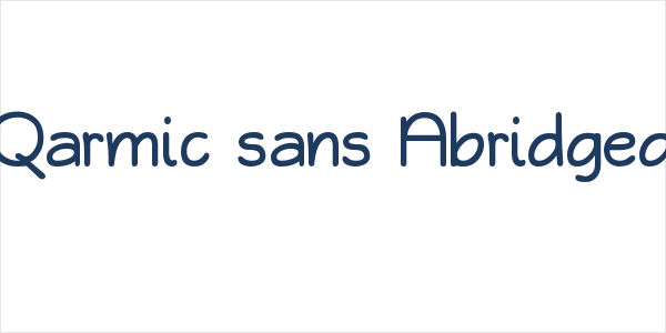 Qarmic sans Abridged Logo