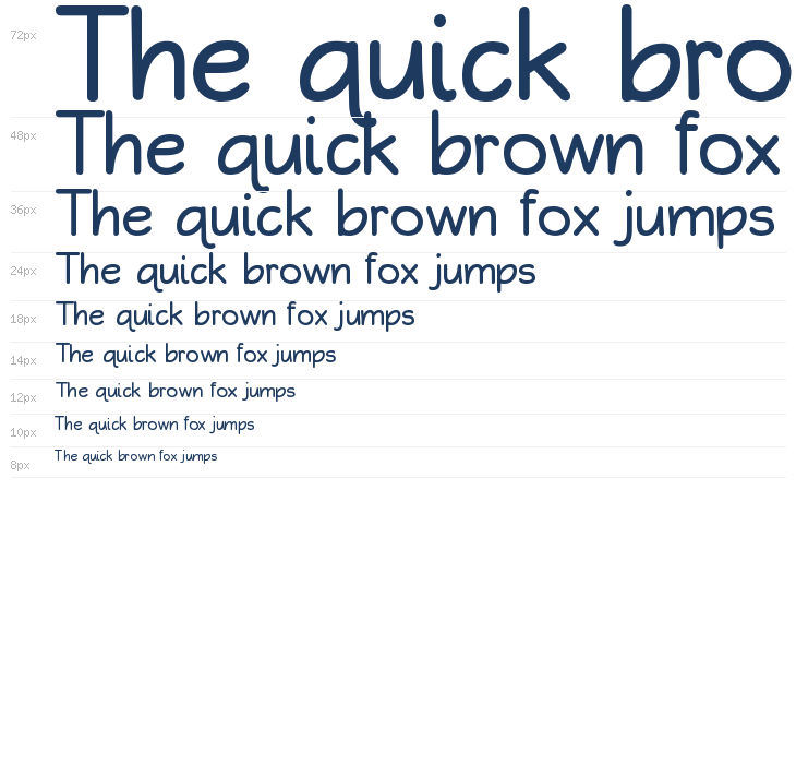 Qarmic sans Abridged Waterfall