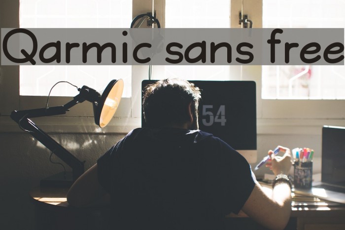 Qarmic sans free Font examples