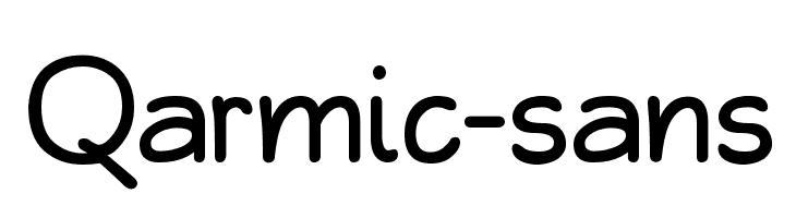 Qarmic-sans Polices