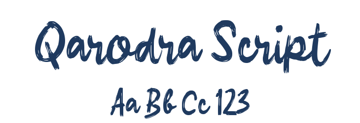 Qarodra Script Font Preview