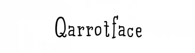 Qarrotface  Fuentes Gratis Descargar