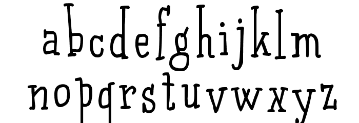 Qarrotface Font LOWERCASE