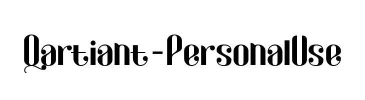Qartiant-PersonalUse  Free Fonts Download