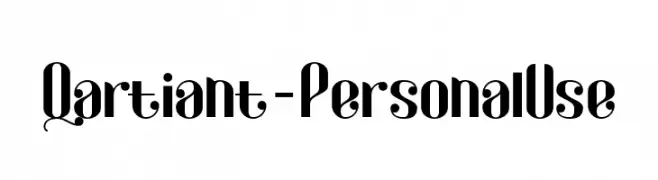 Qartiant-PersonalUse  Descarca Fonturi Gratis