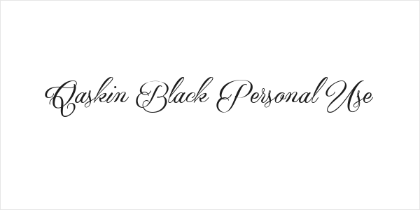 Qaskin Black Personal Use Logo