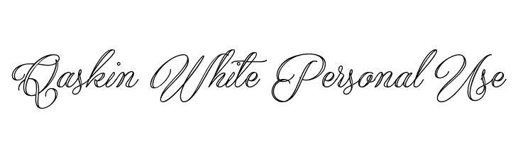 Qaskin White Personal Use Font
