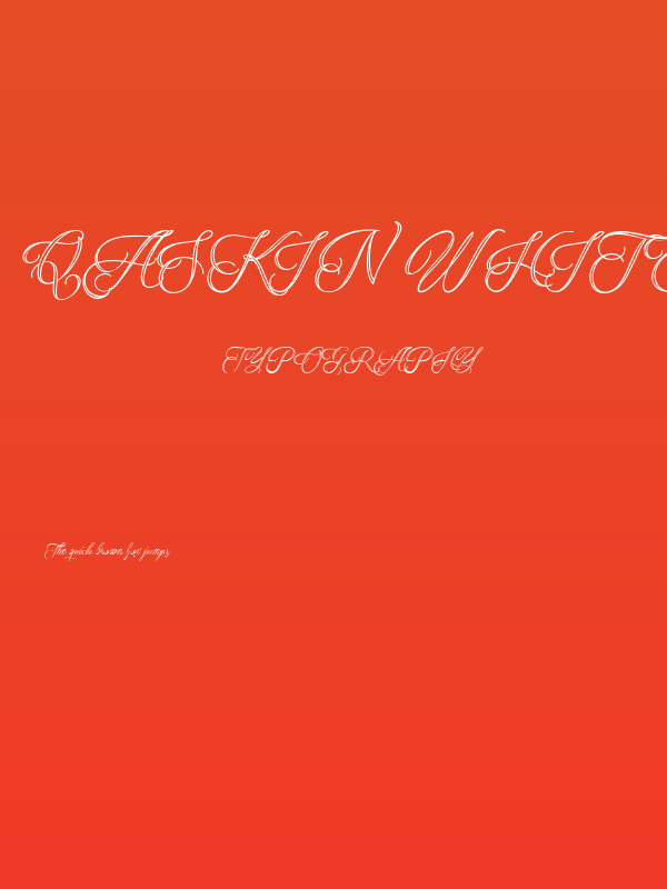 Qaskin White Personal Use Poster