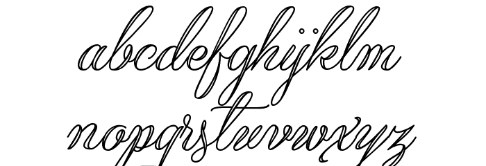 Qaskin White Personal Use Font LOWERCASE