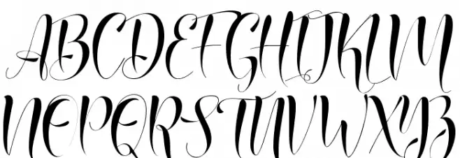 Qasmi Script Fuentes MAYÚSCULAS