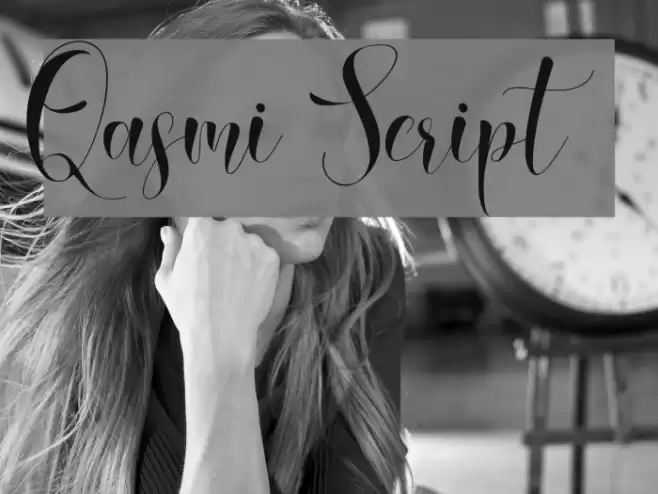 Qasmi Script Fonte examples