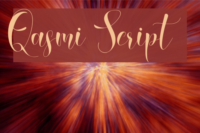 Qasmi Script Fonte examples