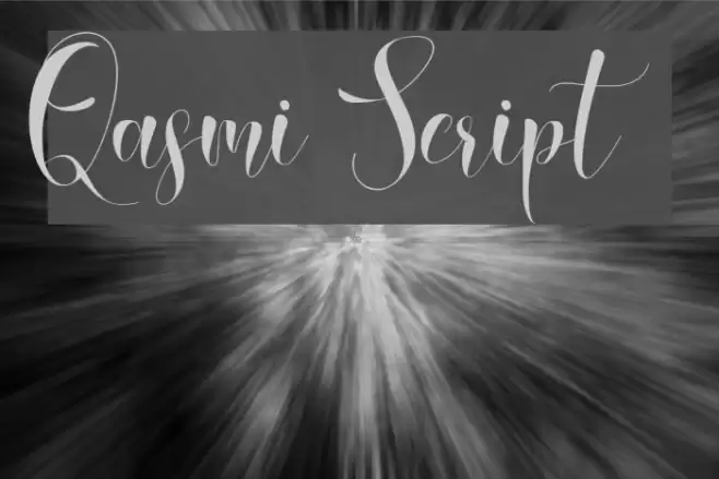 Qasmi Script Fonte examples