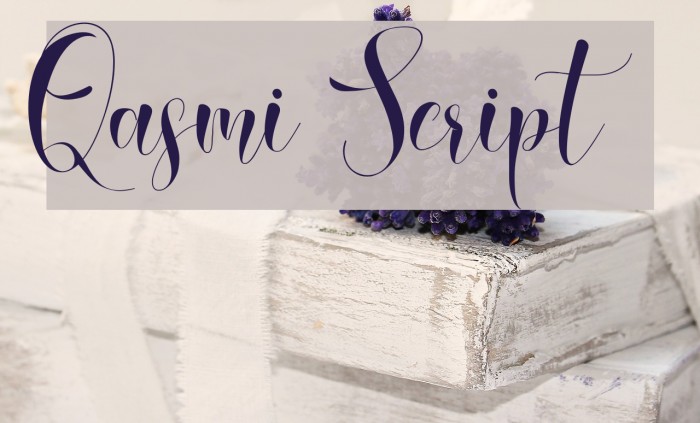 Qasmi Script Fonte examples