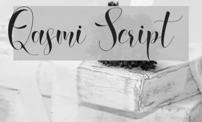Qasmi Script Fonte examples