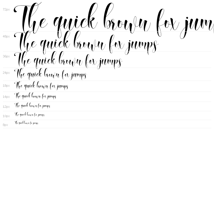 Qasmi Script Waterfall