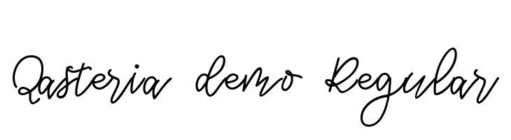 Qasteria demo Regular  Descarca Fonturi Gratis