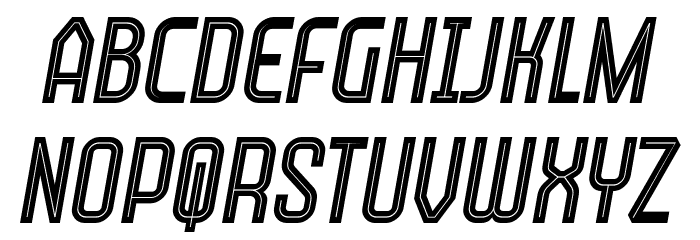 Qatar Personal Use Italic Caratteri MAIUSCOLE