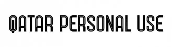 Qatar Personal Use  Descarca Fonturi Gratis