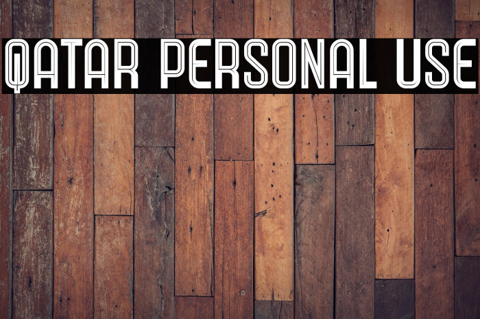 Qatar Personal Use Example 2