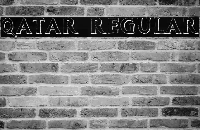 Qatar Regular फ़ॉन्ट examples