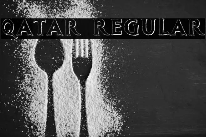 Qatar Regular फ़ॉन्ट examples