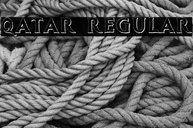 Qatar Regular फ़ॉन्ट examples