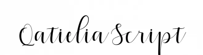 QatieliaScript  Frei Schriftart Herunterladen