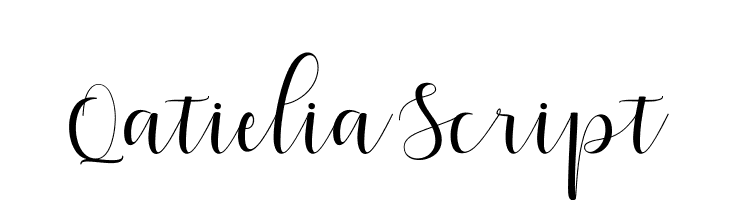 QatieliaScript  Free Fonts Download