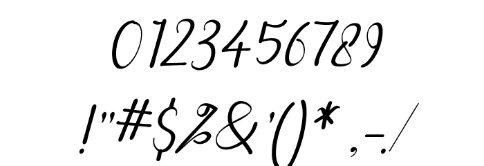 Qayla Italic Font OTHER CHARS