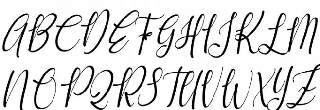Qayla Italic Caratteri MAIUSCOLE