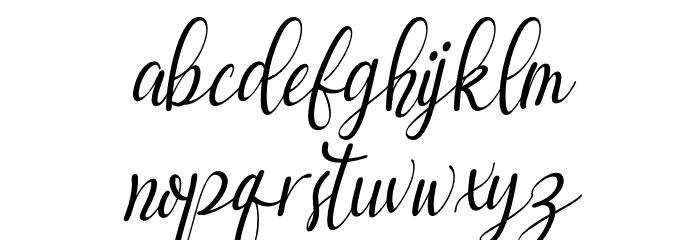 Qayla Italic Font LOWERCASE