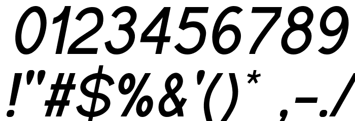 Qaz Italic Font OTHER CHARS