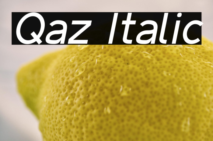 Qaz Italic Example 1