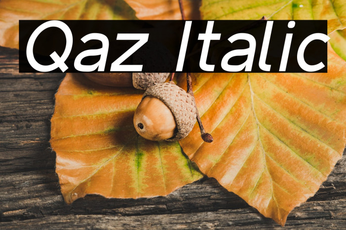 Qaz Italic Example 2