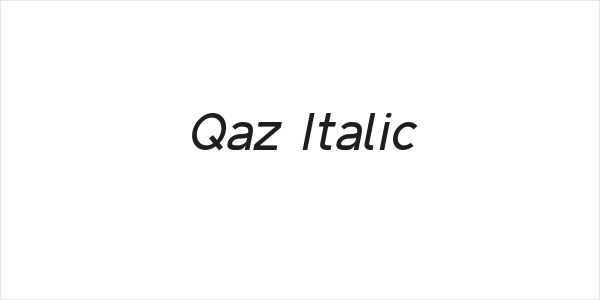 Qaz Italic Logo