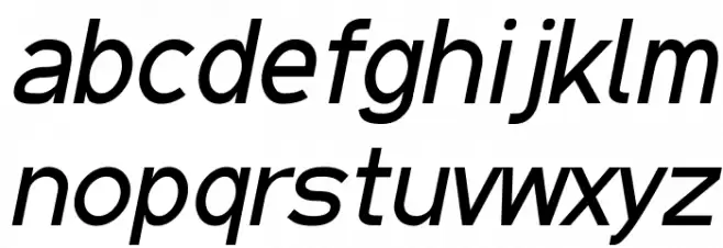 Qaz Italic خط أحرف صغيرة