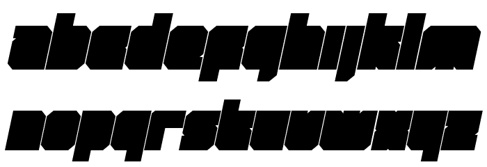 Qbic Italic フォント 小文字